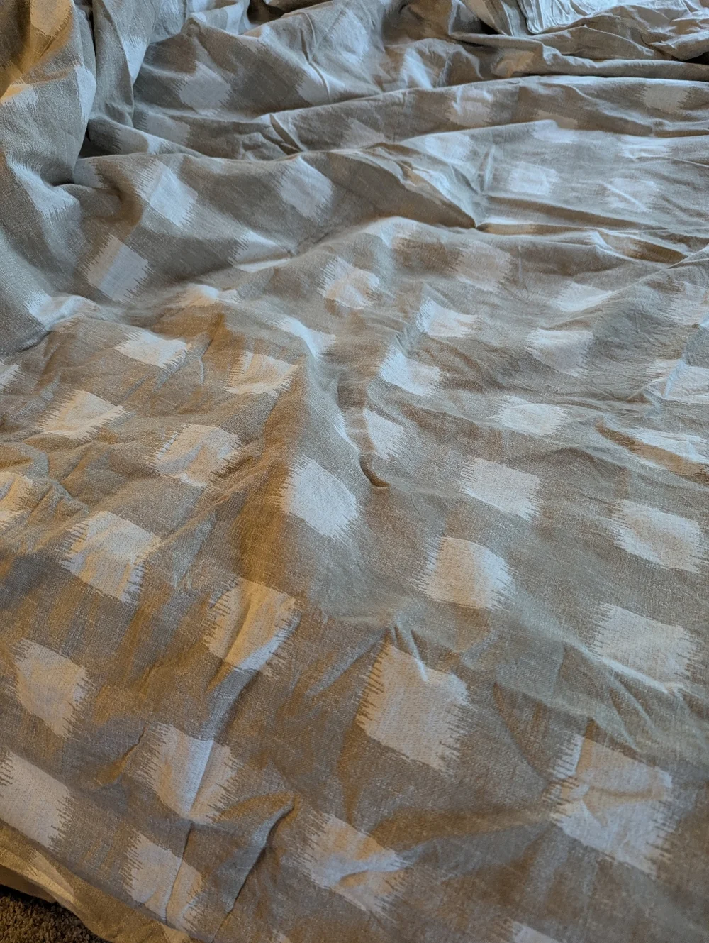 Stone cottage check full/queen duvet set (duvet & 2 shams)